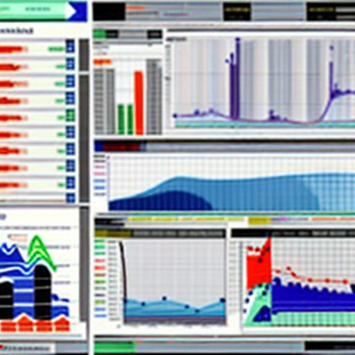 Modern ERP accounting software dashboard with charts and graphs